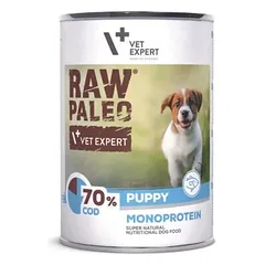 Raw Paleo konservai šuniukams su menke 6×400 g
