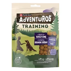 ADVENTUROS Treniruočių skanėstai šunims su žvėriena 115g