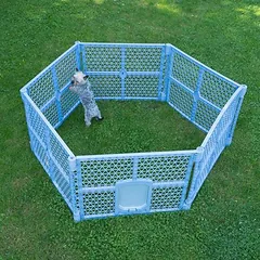 TIAKI laisvos erdvės aptvaras Playpen, 6 kampų, L 150 x B 170 x H 66 cm — 4 nuotrauka