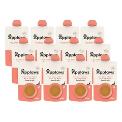 APPLAWS Cat fish bone broth 12x85g žuvų kaulų sultinys su lašiša