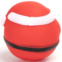 Nobleza žaislas šuniui, vinilinis kalėdų senelis, xmas, D7,7cm — 3 nuotrauka