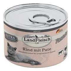 LandFleisch Cat – paštetas, konservai 6 x 195 g, drėgnas maistas katėms
