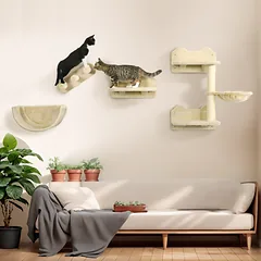 Katinų laipiojimo rinkinys smėlinis — 2 nuotrauka