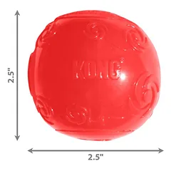 KONG Squeezz Ball žaislas šunims su cypuku, M dydis — 2 nuotrauka