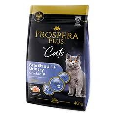 Prospera Plus Cat Sterilized 1+ Urinary Chicken 0,4 kg parduotuvėje sunu.lt