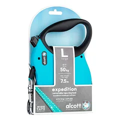 Alcott Expedition ištraukiamas pavadėlis 7,5 m mėlynas - ilgas automatinis pavadėlis šunims, mėlynas, Niebieski / L — 2 nuotrauka