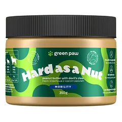 Green Paw Hard as a Nut 350g - Žemės riešutų sviestas su juodais nagais šunims