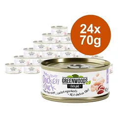 Greenwoods Delight vištienos filė su antiena, drėgnas maistas katėms — 2 nuotrauka