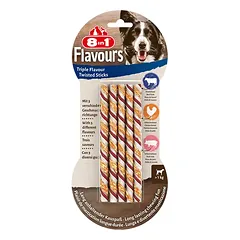 8in1 Flavours Trigubo skonio iešmeliai šunims, 6 vnt.