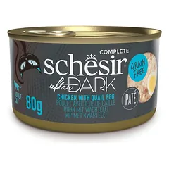 Schesir After Dark paštetas katėms su vištiena ir putpelių kiaušiniais, 80g