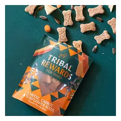 Tribal Rewards sausainiai šunims su sūriu, morkomis ir saulėgrąžomis, Cheese, Carrot & Sunflower Seeds, 125 g — 2 nuotrauka