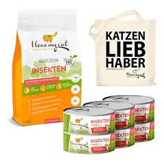 I love my cat Sparset Insektenprotein für Katzen - Trocken- und Nassfutter