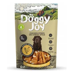 Doggy Joy vištienos juostelės ant kramtomųjų lazdelių vidutiniams ir dideliems šunims, 90 g photo