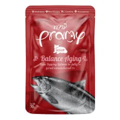 Pramy Balance Aging 7+ konservai su tunu ir lašiša drebučiuose katėms - Pet24
