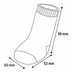 Flamingo PET SOCKS 4 PCS/SET M BLACK/GREY — 2 nuotrauka