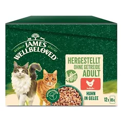 James Wellbeloved Grain Free Adult Cat Huhn in Gelee nuotrauka