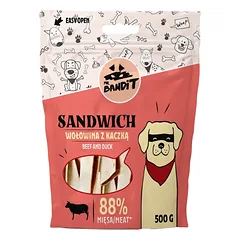 MR. BANDIT Sumuštinis su jautiena ir antiena šunims 500 g