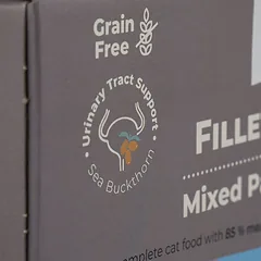 Four Friends Sterilized Mix drėgnas pašaras katėms drebučiuose su ėriena, balta žuvimi ir kalakutiena, 12×85 g — 3 nuotrauka