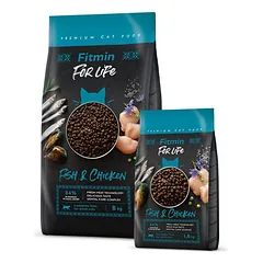 Fitmin for Life Fish &amp; Chicken sausas maistas katėms