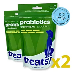 Treatsy maisto papildas – probiotikai šunims, 2 pakuočių rinkinys, Treatsy probiotikai šunims – skardinė su 60 kąsnelių — 2 nuotrauka