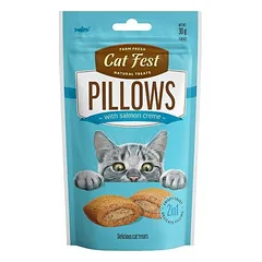 Cat Fest Lašišos Pagalvėlės Su Lašišos Įdaru, Papildomas Maistas Katėms, 30 g