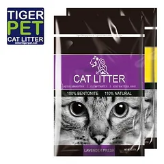 Tiger Pet Lavender Scent 5 l - cementējoši pakaiši kaķu tualetei