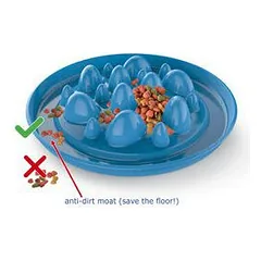 Georplast slow food cactus plastmasinis dubenėlis, neslystantis, 32x32x7 cm — 2 nuotrauka