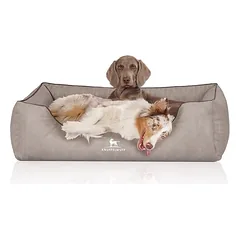 Knuffelwuff Orthopädisches Hundebett Tampa aus laser-gestepptem Kunstleder