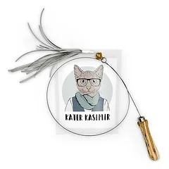 Kater Kasimir Katzenangel mit Bändern
