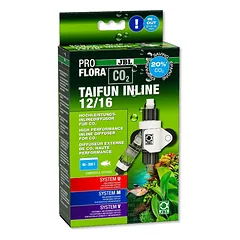 CO2 prijungimo prie išorinio filtro blokas ProFlora Taifun inline 12/16 su integruotu burbulų skaitikliu parduotuvėje akvazoo.lt