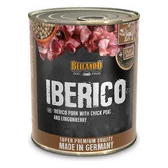 BELCANDO Iberico šlapias šunų maistas 800 g kiauliena, avinžirniai ir šilauogės