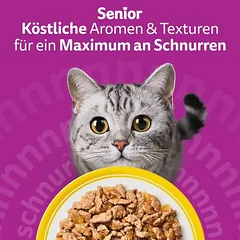 Whiskas Senior drėgnas maistas katėms, maišeliai 120 x 85 g, 80 - 99 g — 4 nuotrauka