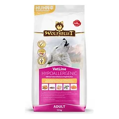 WOLFSBLUT VetLine Hypoallergenic dietinis sausas pašaras su hidrolizuota vištiena šunims, 12kg parduotuvėje zooplus.de