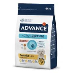 Advance Sensitive Mini sausas pašaras su lašiša ir ryžiais šunims - Pet24