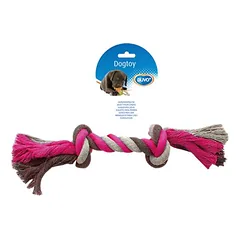 Duvo+ žaislas šunims Knot medvilnė, pilkas/rožinis, Matmenys: 37 cm — 3 nuotrauka