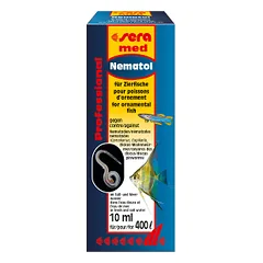 Priemonė nuo visų rūšių kirminų akvariume: Sera Professional Nematol 10ml