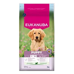 Eukanuba Life Care Large Puppy sausas maistas didelių veislių šuniukams su ėriena ir ryžiais, 3 kg