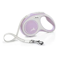 FLEXI pavadėlis šuniui New Comfort S juostinis 5m, rožinis