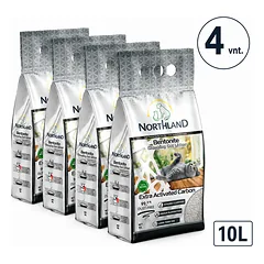 Northland Extra Carbon bentonito kraikas katėms aktyvintos anglies neutralaus kvapo 5l 10l