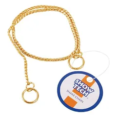 Show Tech - elegantiška metalinė šunų grandinė, parodoms 30 cm x, Srebrny / 2,5mm — 5 nuotrauka