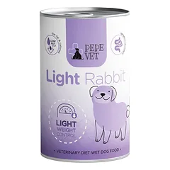 PAKA ZWIERZAKA PEPE Vet Light Rabbit 400 g drėgna maistas šunims, padedantis sumažinti svorį