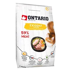 Ontario Cat Exigent sausas maistas suaugusioms, išrankioms katėms, 400 gr