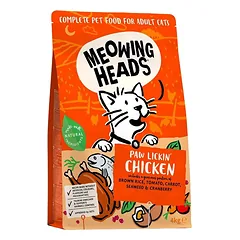 MEOWING HEADS Paw Lickin’ Chicken (Vištiena/Žuvis) 4kg. — 1 nuotrauka