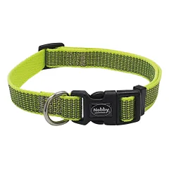 Nobby Full Reflect geltonas antkaklis šuniui, M–L, 35–55 cm