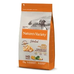 Nature’s Variety No Grain Adult Mini su vištiena – sausas maistas mažų veislių šunims, 1,5 kg