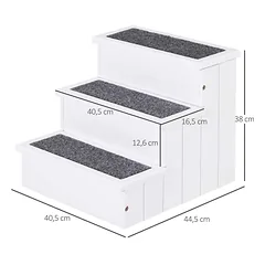 Laipteliai augintiniams, 3 pakopų, 40,5 × 38 × 44,5 cm — 3 nuotrauka