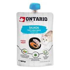 ONTARIO Salmon Fresh Meat Paste paštetas katėms su lašiša 8x90g — 2 nuotrauka