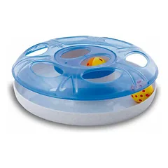 Interactive cat toy Ufo with two balls Ø 25 x 8 h cm, different colors