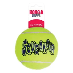 KONG Air Squeaker Tennis Ball X-Large Bulk teniso kamuolys šunims su cypikliu, neabrazyvinis, d 100 mm, 1 vnt.