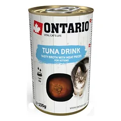 ONTARIO Kitten Tuna Drink – sriuba kačiukams su tunu, 135g*6vnt. — 2 nuotrauka